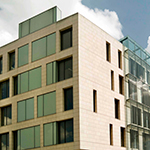 Exterior shot of Manchester Institute of Biotechnology building